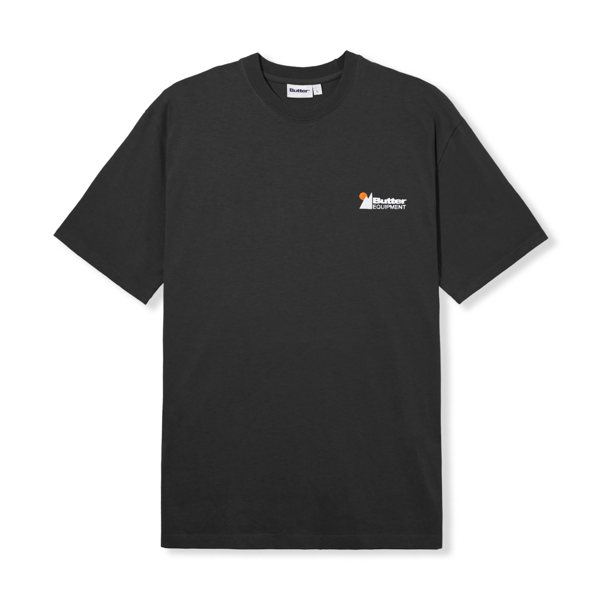 Butter Goods Equipment Pigment Dye Tee Washed Black