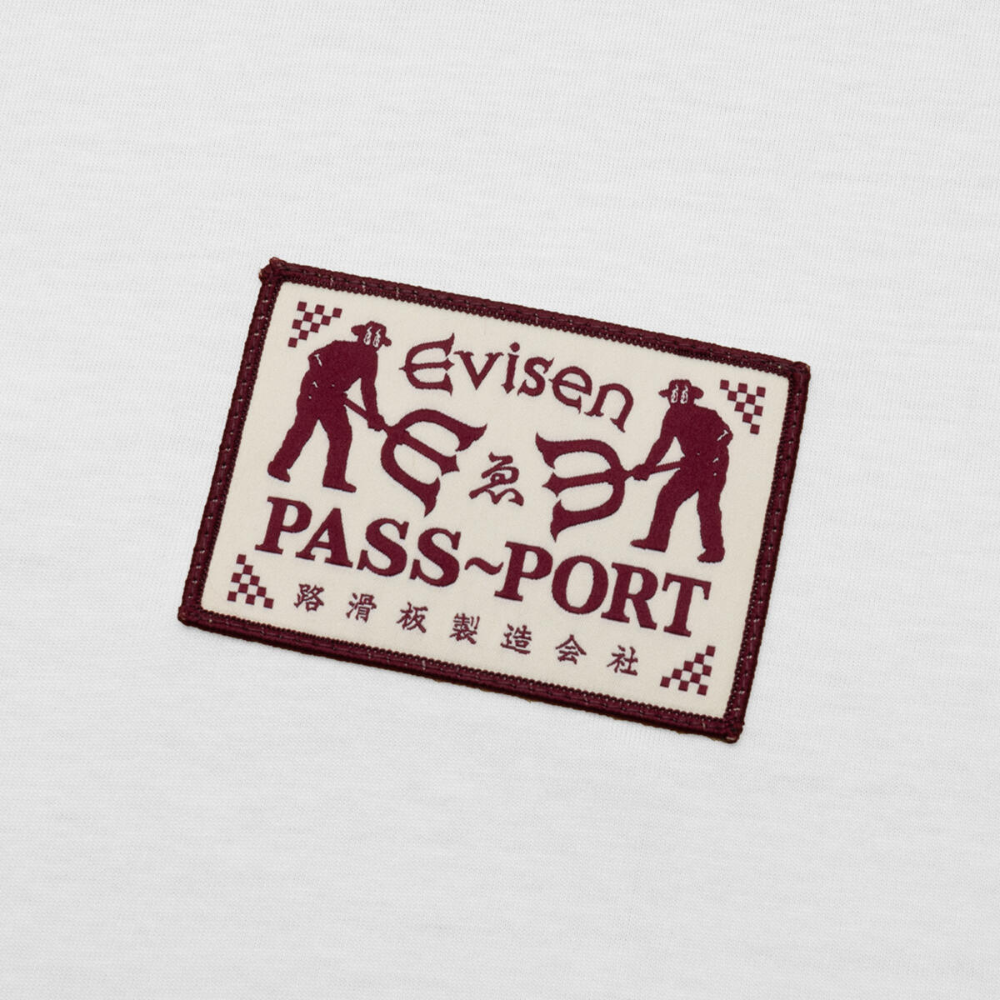 Pass-Port X Evisen Logo Lock~Up Tee White