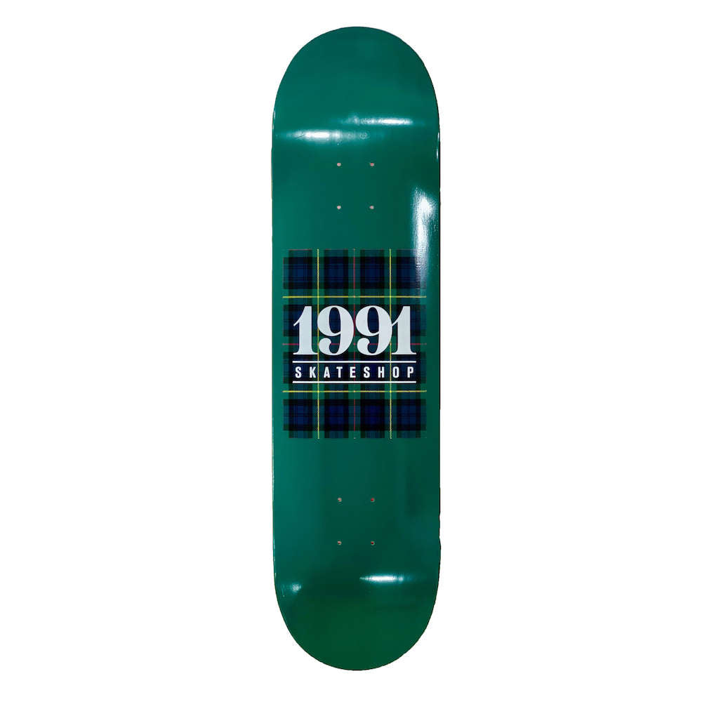1991 Tartan Deck Green/Navy | 1991 Skateshop | Fremantle WA